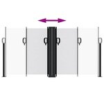 vidaXL Auvent latéral rétractable blanc 120x1000 cm