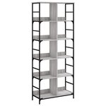 vidaXL Bibliothèque sonoma gris 78 5x33x188 5 cm bois d'ingénierie