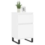 vidaXL Buffets 2 Pièces blanc 40x35x70 cm bois d’ingénierie