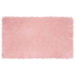 vidaXL Tapis en fausse Tafalla Rose 100 x 200 cm Polyester