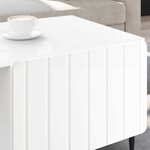 vidaXL Table basse Blanc 90 x 50 x 40 cm Bois d'ingénierie