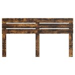 vidaXL Tête de lit Chêne fumé 200 cm Bois d'ingénierie