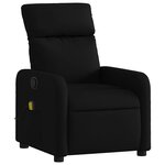 vidaXL Fauteuil de massage inclinable Noir Tissu
