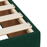 vidaXL Cadre de lit sans matelas vert foncé 90x190 cm velours