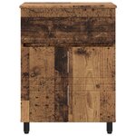 vidaXL Unité de vanité de salle de bain Bois ancien 60 x 35 x 80 cm