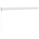 vidaXL Auvent rétractable jaune et blanc 3 5x2 5 m tissu et aluminium