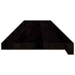vidaXL Marches d'escalier 12 Pièces marron foncé 110x25x2 cm chêne massif