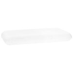 vidaXL Coussin de sommeil Uni Blanc 70 x 36 x 13 cm