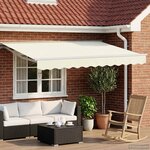 vidaXL Auvent rétractable électrique Crème 3 x 2 5 m