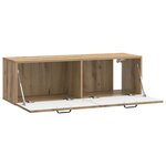 vidaXL Meuble TV mural 98 x 31 x 30 cm Chêne artisanal