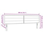 vidaXL Tête de Lit Design Lignes Marron Foncé 100 cm Tissu