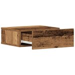 vidaXL Tables de chevet flottantes 2 Pièces vieux bois bois d'ingénierie