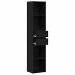 vidaXL Bibliothèque Chêne noir 36 x 30 x 171 cm Bois d'ingénierie