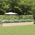 vidaXL Jardinière Ivoire 480 x 50 x 45 cm Acier galvanisé