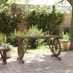 vidaXL Table de jardin 115x55x65 cm bois de sapin massif