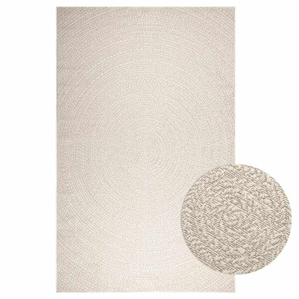 vidaXL Tapis ZIZUR crème 200x290 cm aspect de jute intérieur extérieur