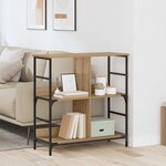 vidaXL Étagère chêne artisanal 78.5 x 33 x 82 cm Bois d'ingénierie