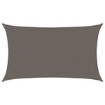 vidaXL Voile d'ombrage 160 g/m² Anthracite 5x8 m PEHD