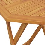vidaXL Ensemble de bistro pliable 3 Pièces bois d'acacia solide