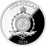 Pièce de monnaie en Argent 1 Dollar g 17.50 Millésime 2026 WEDDING COIN