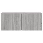 vidaXL Meuble TV mural sonoma gris 100x30x41 cm