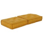 vidaXL Canapé modulaire jaune 70x70x36 tissu