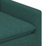 vidaXL Canapé Vert foncé 196 x 81 x 87 5 cm Tissu