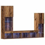 vidaXL Meuble TV 4 Pièces Bois ancien 40.5 x 30 x 102 cm