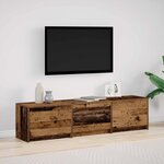 vidaXL Meuble TV Bois ancien 165 x 34 x 40 cm Bois d'ingénierie