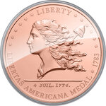Monnaie LIBERTAS AMERICANA Liberty 5 Oz Cuivre 1$ Liberia 2026 (PRÉCOMMANDE)