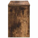 vidaXL Porte-manteau mural avec étagère Chêne fumé 50 x 20 x 30 cm