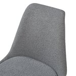 Lot de 6 chaises de salle à manger bouclé gris 03_0009892