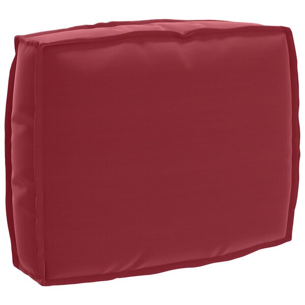 vidaXL Coussin de palette pour dossier Rouge vin 50 x 40 x 12 cm en tissu Oxford