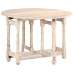 vidaXL Table à manger Rond 110x76 cm Bois de manguier massif