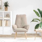 vidaXL fauteuil Gris clair 61 x 78 x 98 cm Tissu Sherpa