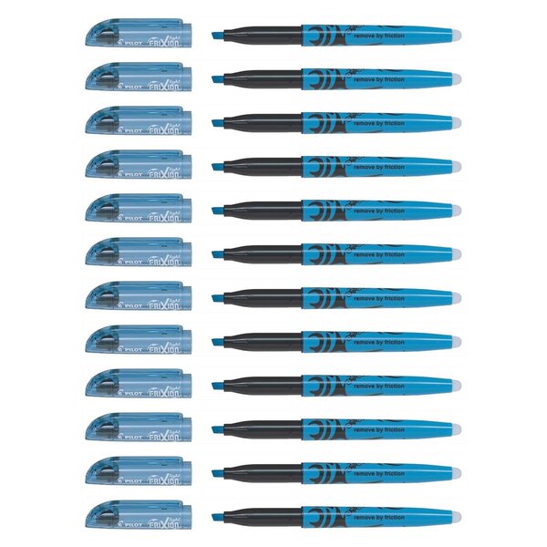 Surligneur FRIXION Light Pointe Biseautée Bleu x 12 PILOT