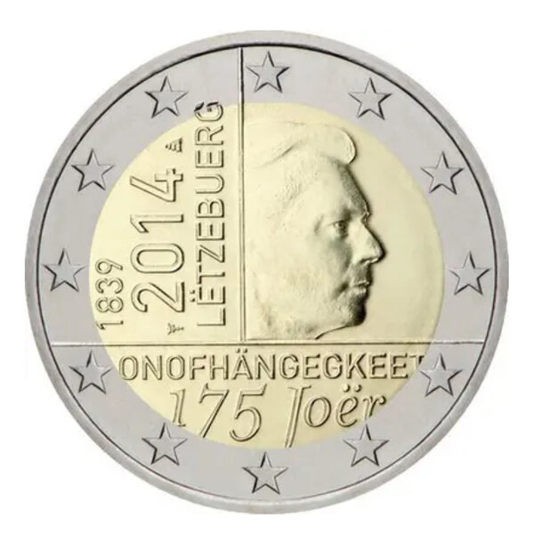 2 euros commémorative Luxembourg 2014 - Indépendance.