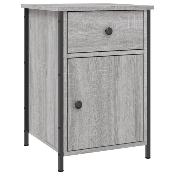 vidaXL Table de chevet sonoma gris 40x42x60 cm bois d'ingénierie