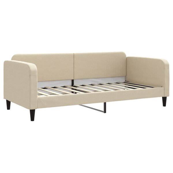 vidaXL Lit de repos crème 90x200 cm tissu