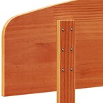 vidaXL Tête de lit cire marron 150 cm bois massif de pin