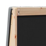 vidaXL Tête de lit capitonnée Gris clair 135 cm Pin massif