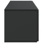 vidaXL Meuble TV mural Noir 78 5 x 31 x 30 cm Bois d'ingénierie