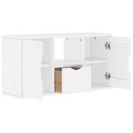 vidaXL Meuble TV avec tiroir ODDA blanc 79x24x40 cm bois massif pin