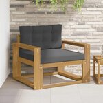 vidaXL Sofa de milieu extérieur Polyester Blanc