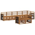 vidaXL Ensemble de canapés d'extérieur 7 pc