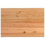 vidaXL Table à manger avec bord naturel 180x100x74cm bois massif chêne