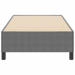 vidaXL Cadre de lit Gris clair 90 x 190 cm Tissu en velours côtelé