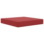 vidaXL Coussin de canapé d'extérieur 3 Pièces Bordeaux Polyester