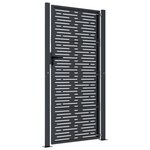 vidaXL Portail de jardin anthracite 105x180 cm conception de carré