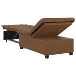 vidaXL Canapé-lit Marron 67 x 194 x 38 cm Cuir suédé faux
